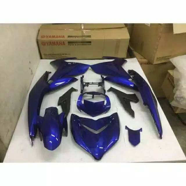 cover body halus full Mx King 150 biru original