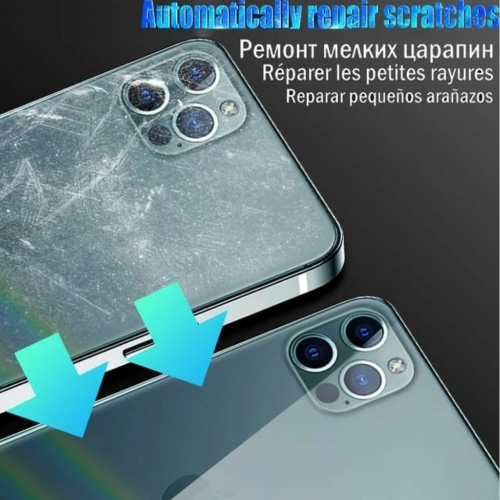 SET Hydrogel screen guard DEPAN BELAKANG CAMERA IPHONE 12 13 MINI 11 12 13 14 PRO MAX X XR XS MAX anti gores