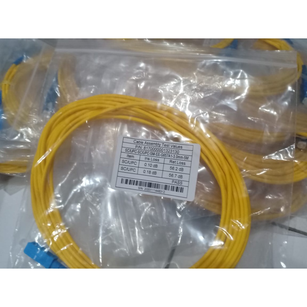 Patchord / Patchcord SC-SC UPC 2 Meter 3mm Simplex Pabrikan