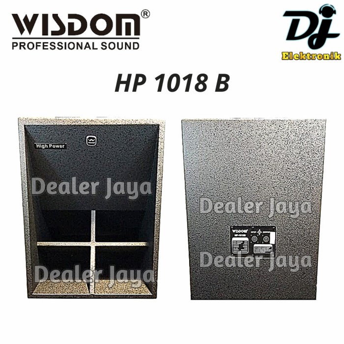 Speaker Subwoofer Wisdom HP 1018 B / HP 1018B / HP1018B - 18 inch