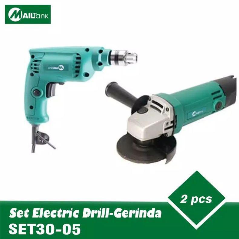 STOK TERBARU MAILTANK Bor Gerinda Set Paket Bor Dan Gerinda Mailtank