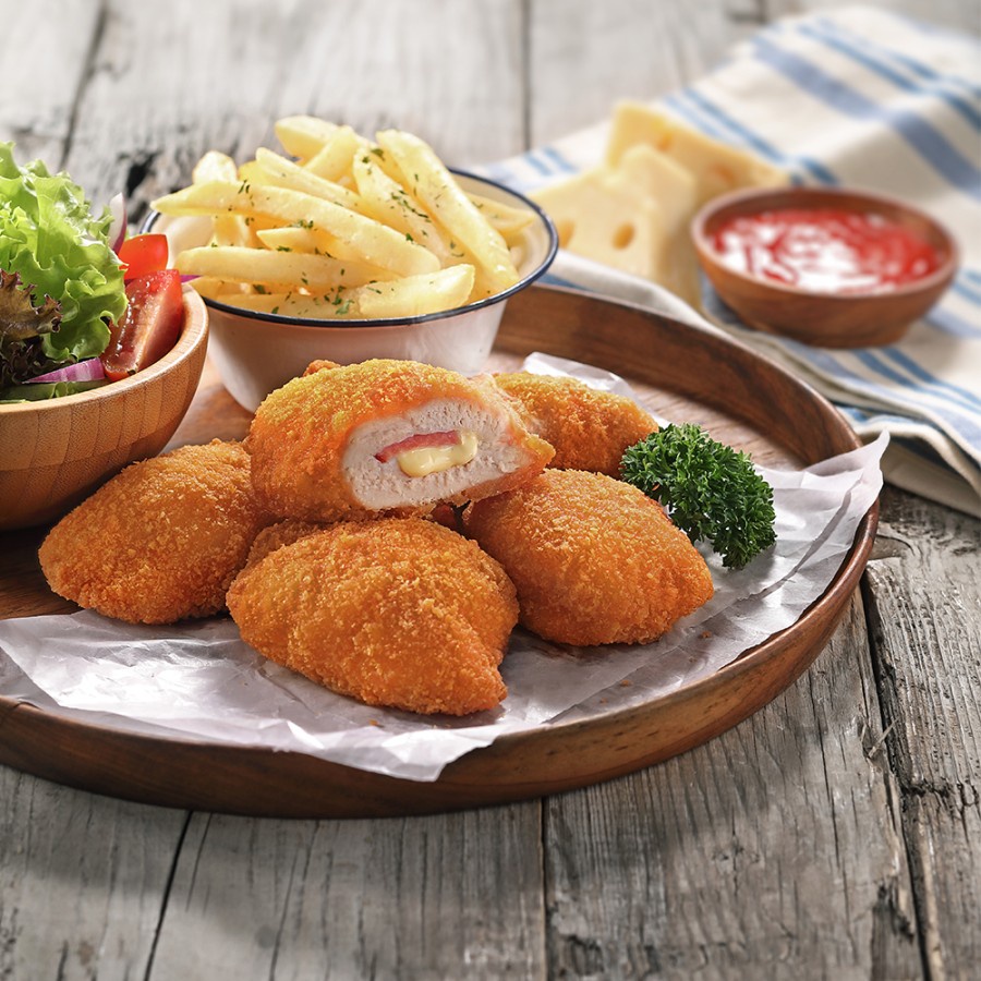 CHICKEN CORDON BLEU BELFOODS ROYAL 500GR AYAM GULUNG KEJU