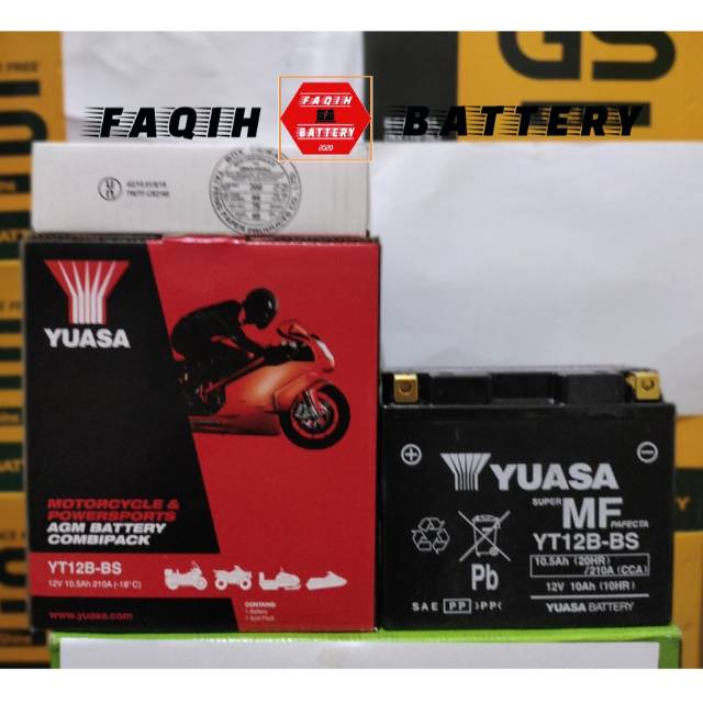 YUASA YT12B-BS DUCATI (10AH CCA 240)