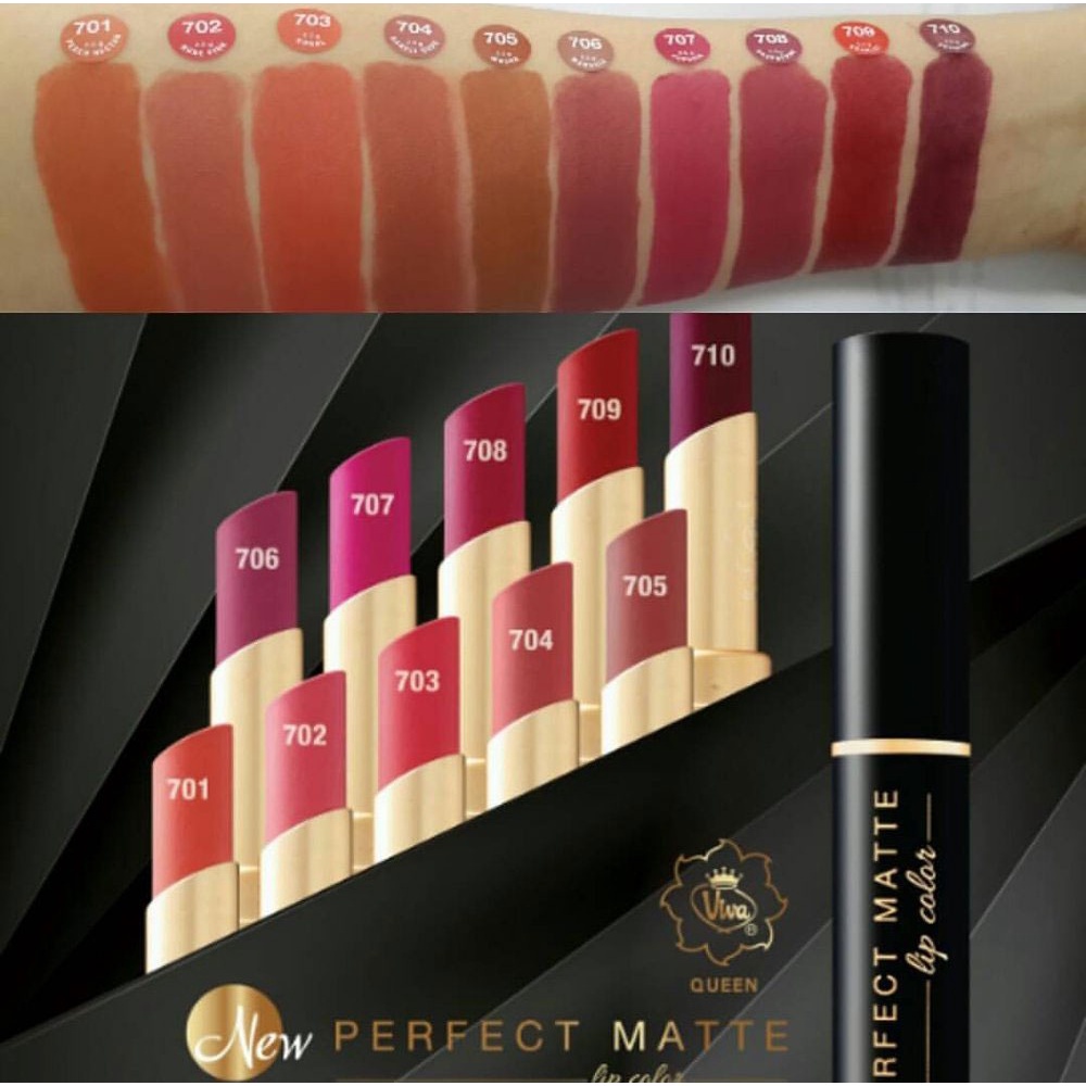VIVA Queen Ori Perfect Matte Lip Color 2.5g ( lipstik lipstick viva ) (KIM)