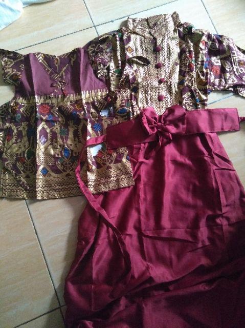 Gamis Syari Atasan Couple Sarimbit Batik Ramadhani Gayatri Prada