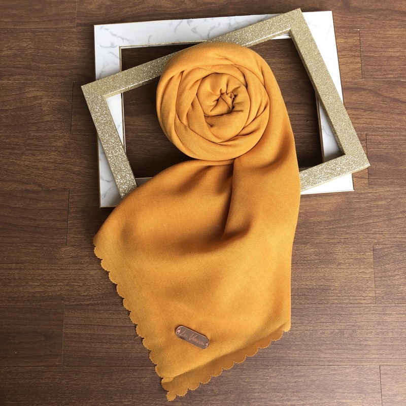 Part 1 Voal Arabian Jilbab Polos Sahara Hijab Segiempat-Mango