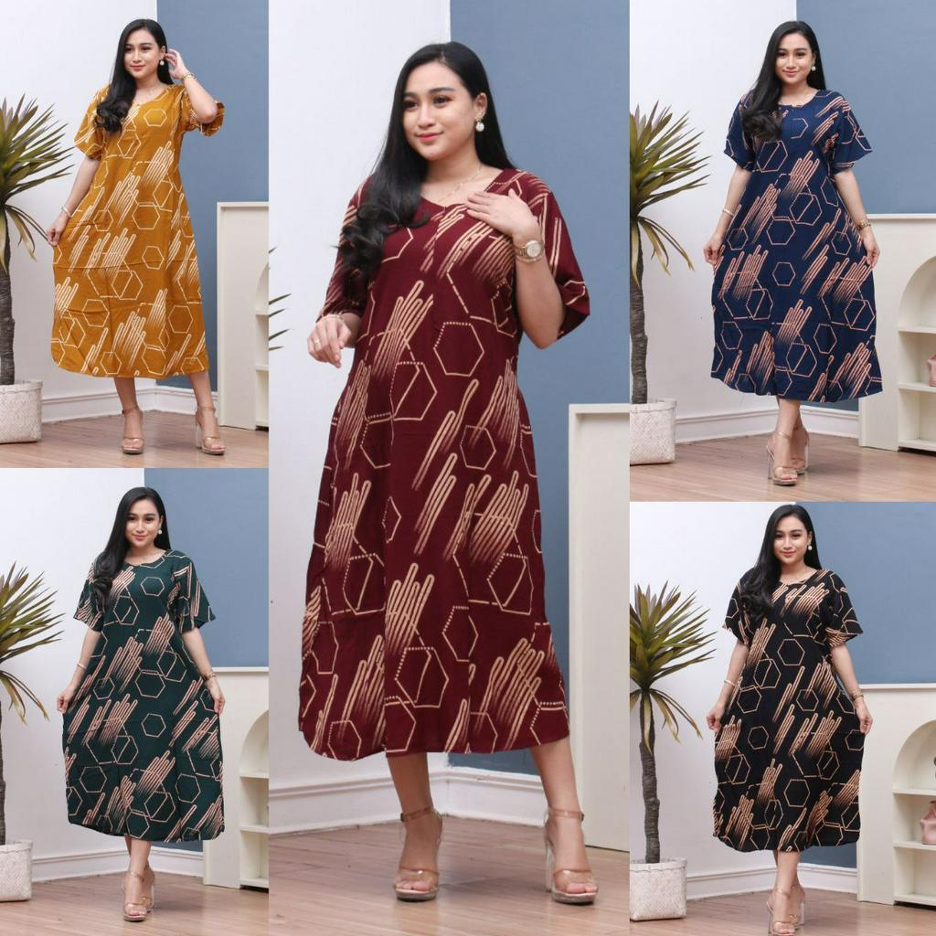 Daster Wanita Rayon Grade A Busui Resleting Depan Baju Tidur Daster Kekinian