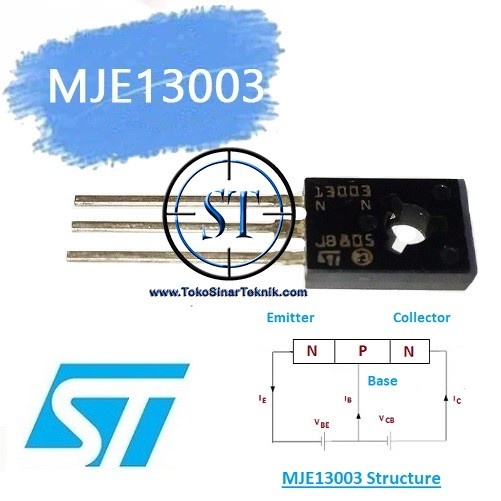 MJE 13003 MJE13003 Transistor NPN Power Transistor Original ST TO-126
