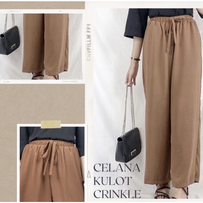 RUBY Kulot Crinkle - CELANA KULOT CRINKLE / CELANA RUBY KRINKEL / CELANA WANITA MODEL KULOT / CELANA