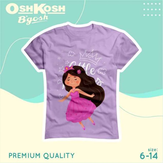 OSHKOSH JUNIOR GIRL • KAOS ANAK PEREMPUAN • Princess series — Purple