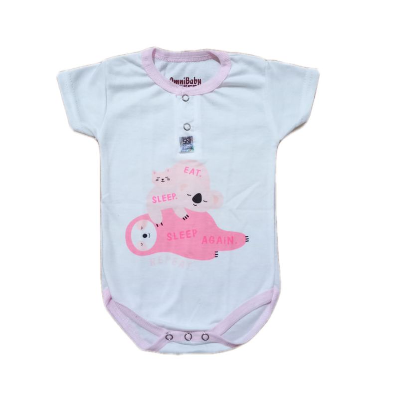 jumper bayi lucu/ baju bayi lucu-Pink eat sleep
