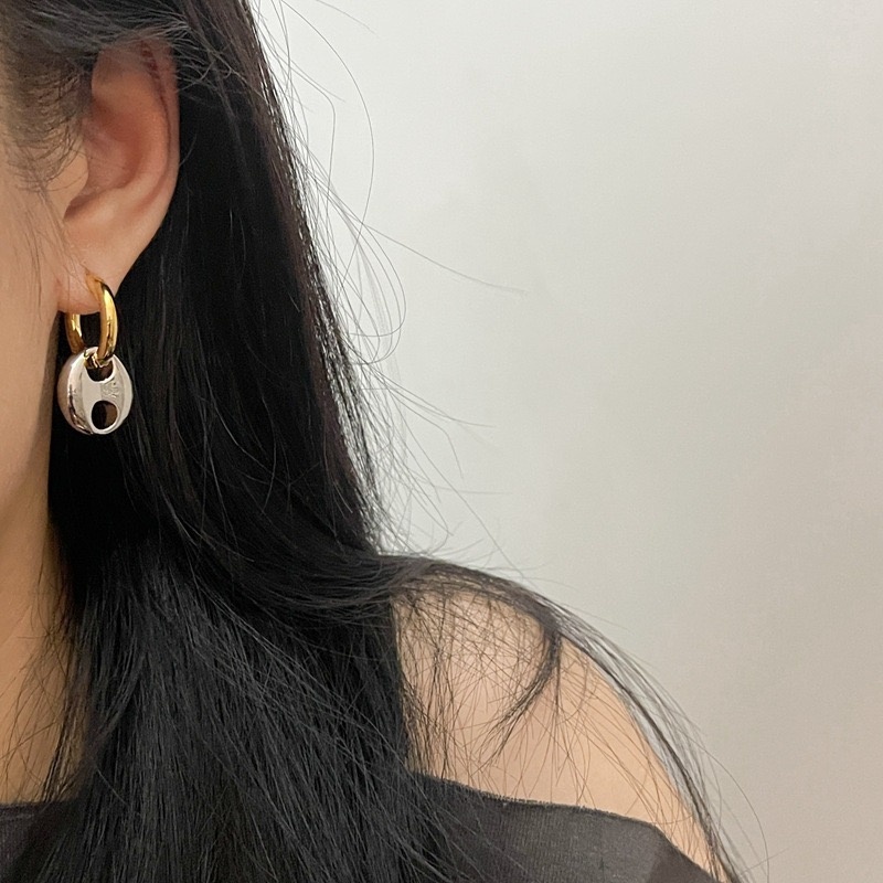 Anting Gantung Model Hollow Dengan Rumbai Gaya Korea Untuk Wanita