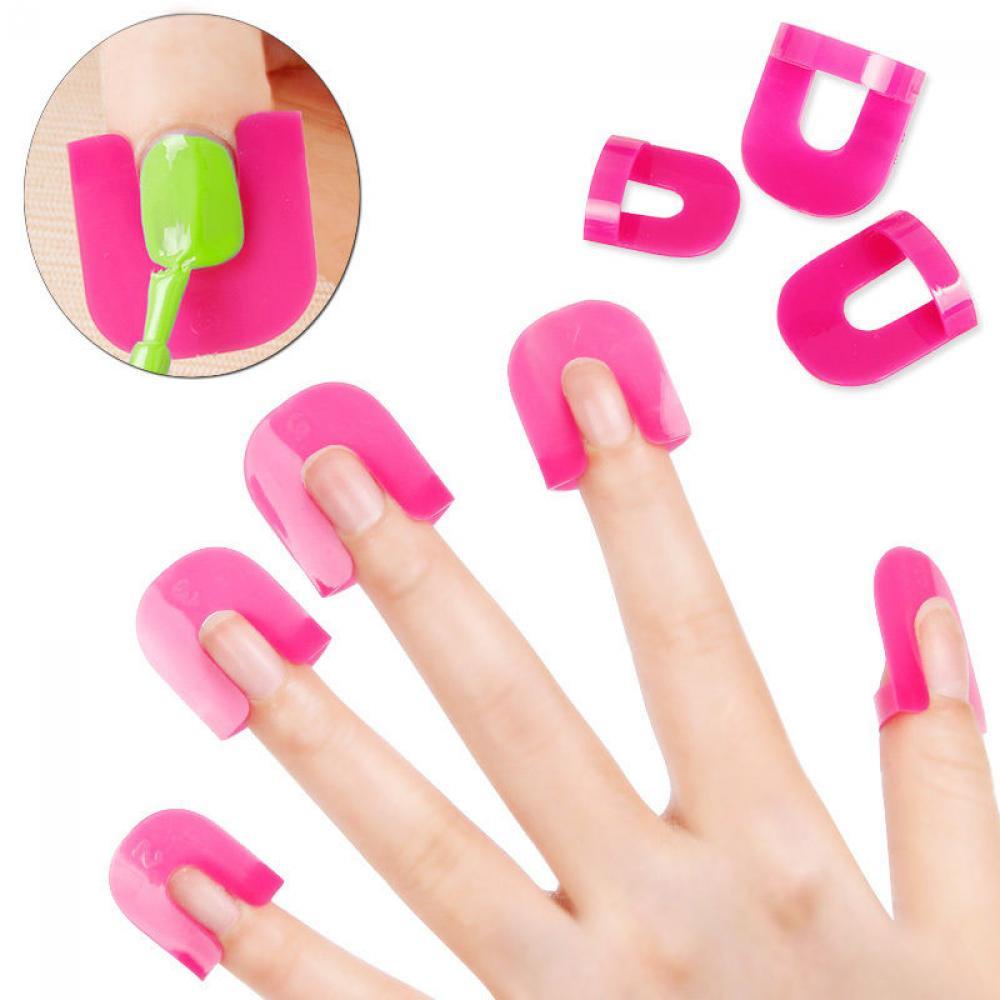 R-flower 26pcs Cetakan Kutek Pro Finger Case Protector