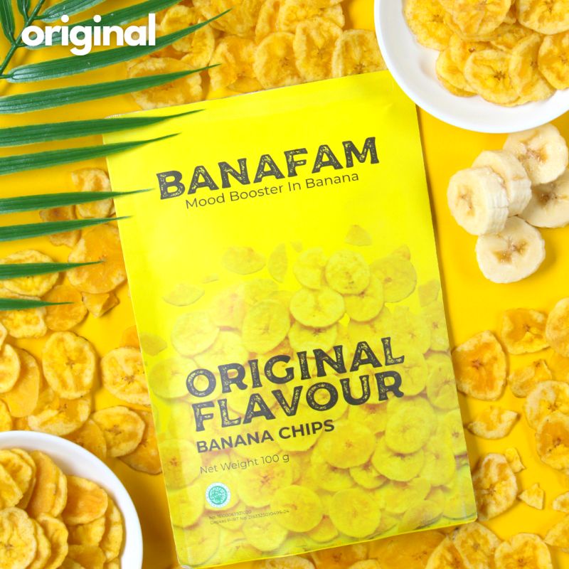 

Banafam Banana Chips - Original Flavour - Keripik Pisang Non Msg