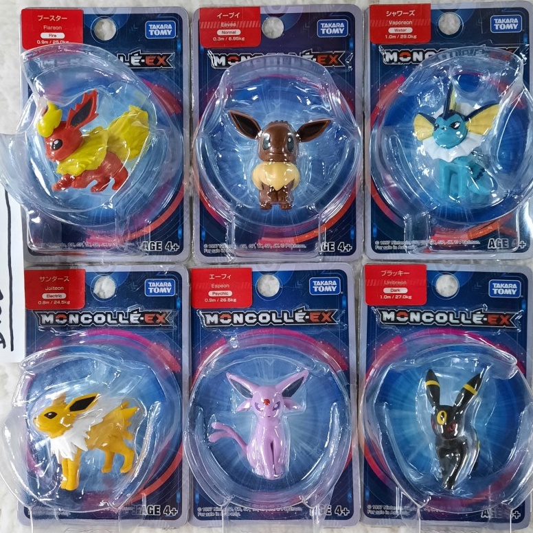 Moncolle Eevee Moncolle Sylveon Moncolle Vaporeon Moncolle Jolteon Moncolle Umbreon Moncolle Espeon 