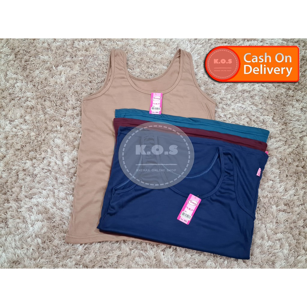 Tanktop atasan singlet wanita talilebar size l,xl,xxl,xxxl (4l)