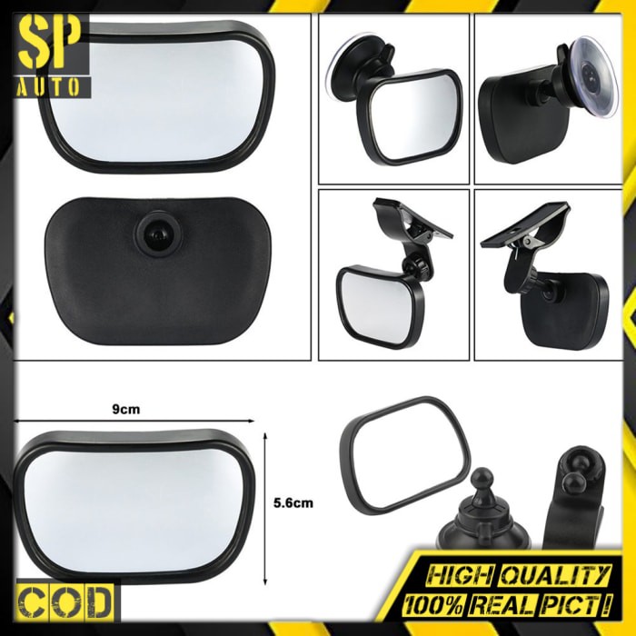 2 in 1 Kaca spion mobil Tambahan Spion dalam mobil Baby Mirror Rearview SH145