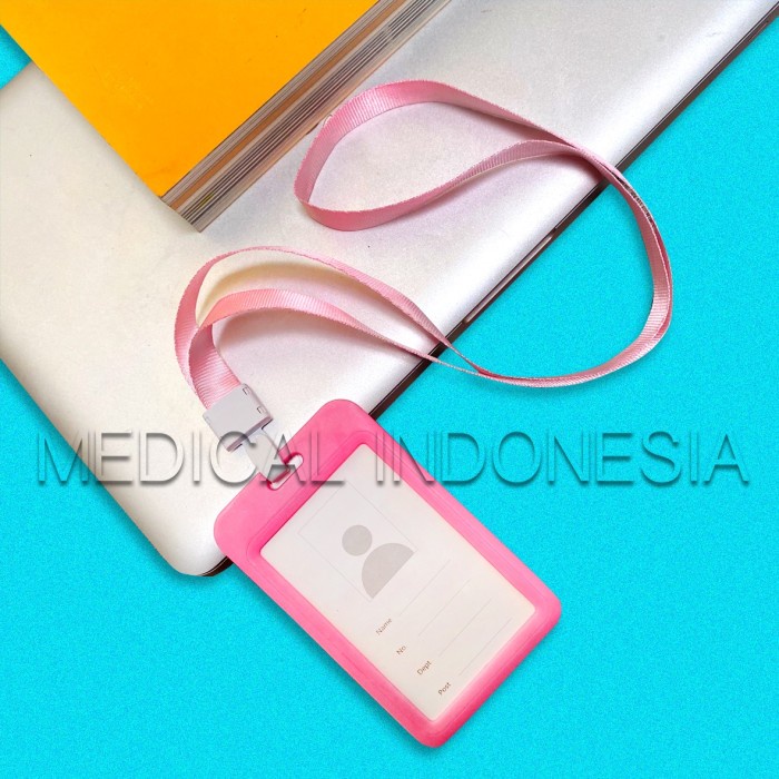 

Hadir Name Tag Id Card Holder Gantungn Tali Id Card - Lanyard Tali Korea Trendi