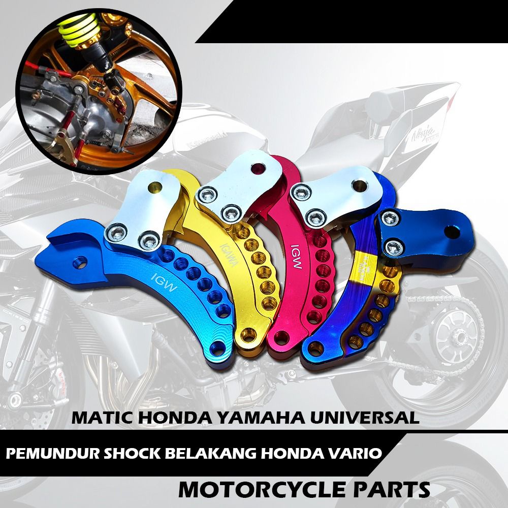 Pemundur Shockbreaker Belakang Full CNC Breket Shock Undur Sok Matic UNIVERSAL ALL MATIC