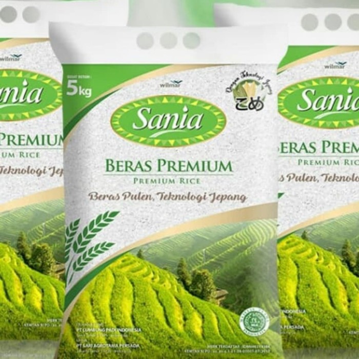 

978Eq10W Sania Beras Premium 5 Kg WQ12