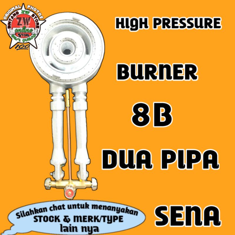 Burner 8b Sena dua pipa/kepala 8b Sena/Bongol 8b dua pipa