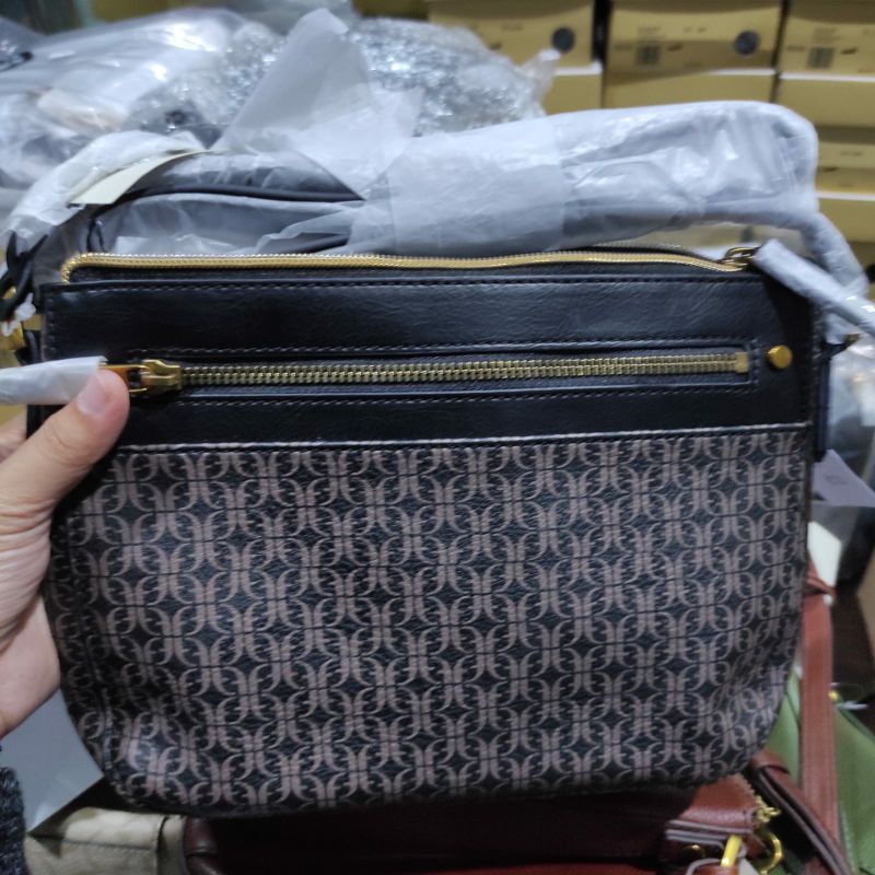 Fssl Farrah Crossbody Brown Black