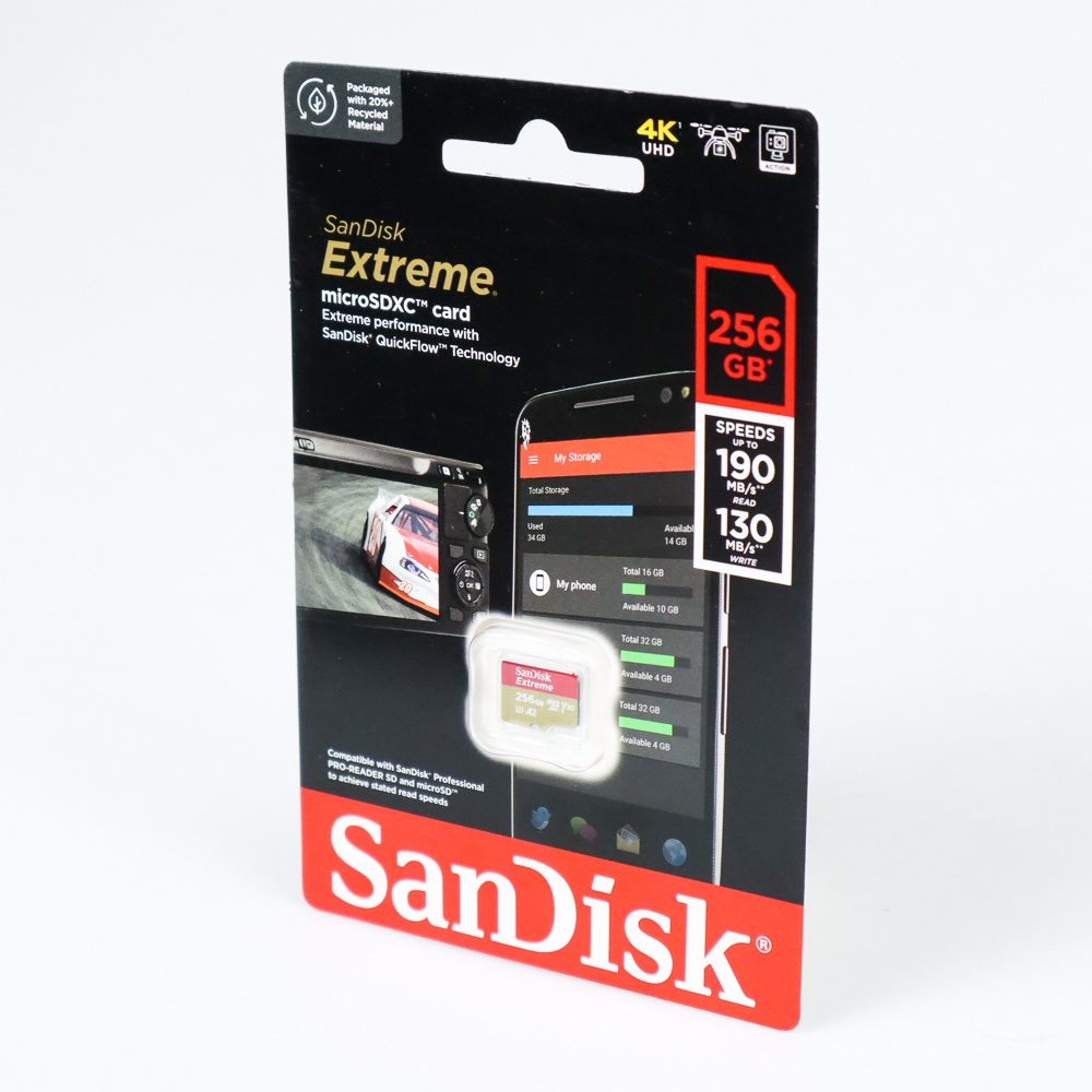 SanDisk MicroSDXC Extreme V30 A2 U3 4K 256GB-SDSQXAV-256G