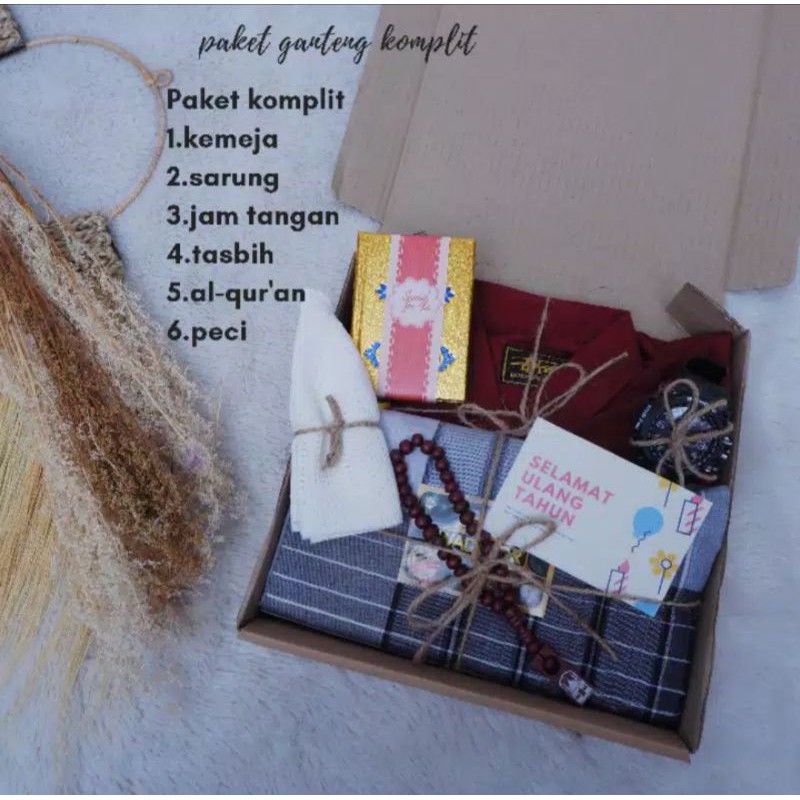 Hampers Cowok/Hampers doi/Paket kado cowok/Paket Kado doi/Hampers alat sholat/baju Koko/kemeja