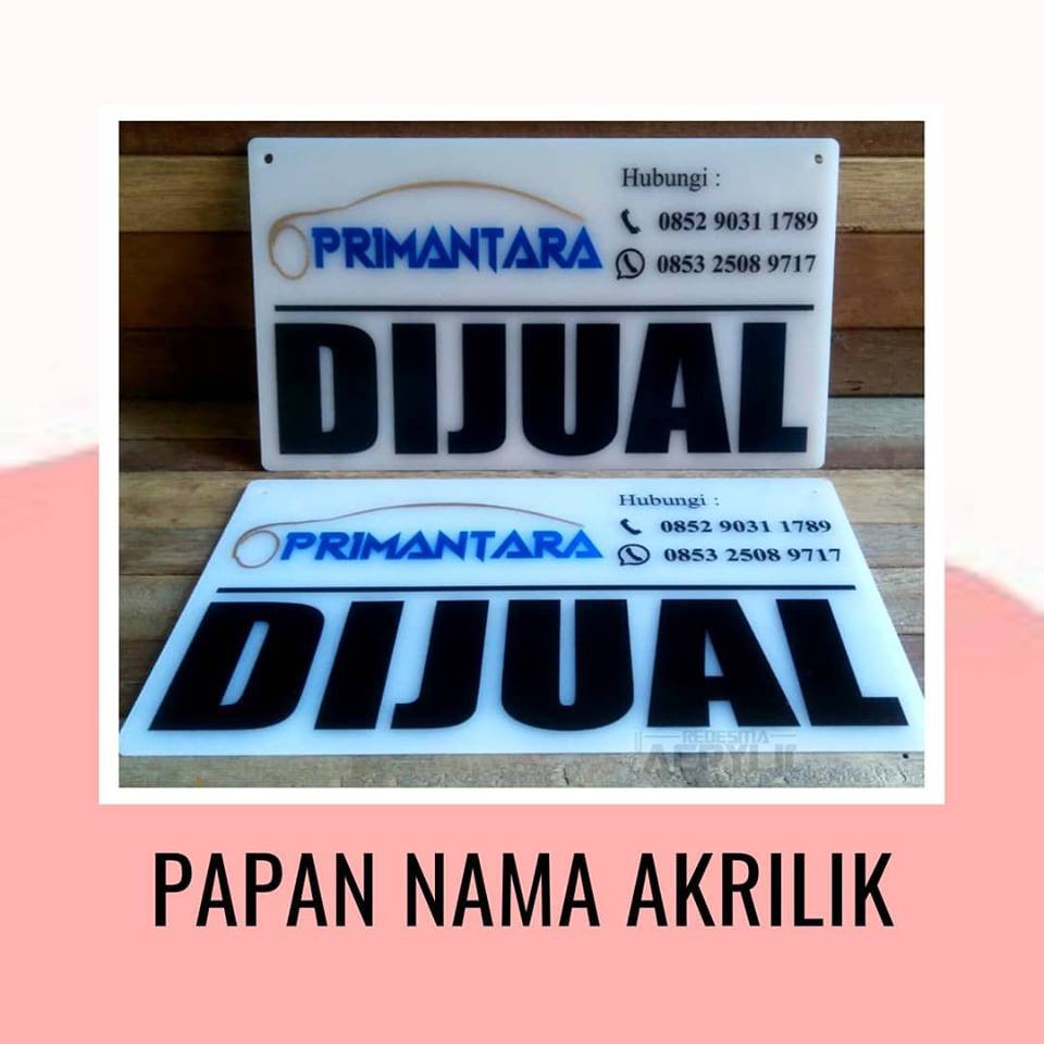 

PAPAN NAMA AKRILIK CUSTOM