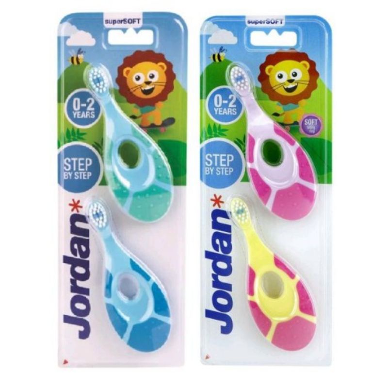 Jordan Oral Care Kids Step 1 Twin Supersoft (0-2th) - Sikat Gigi