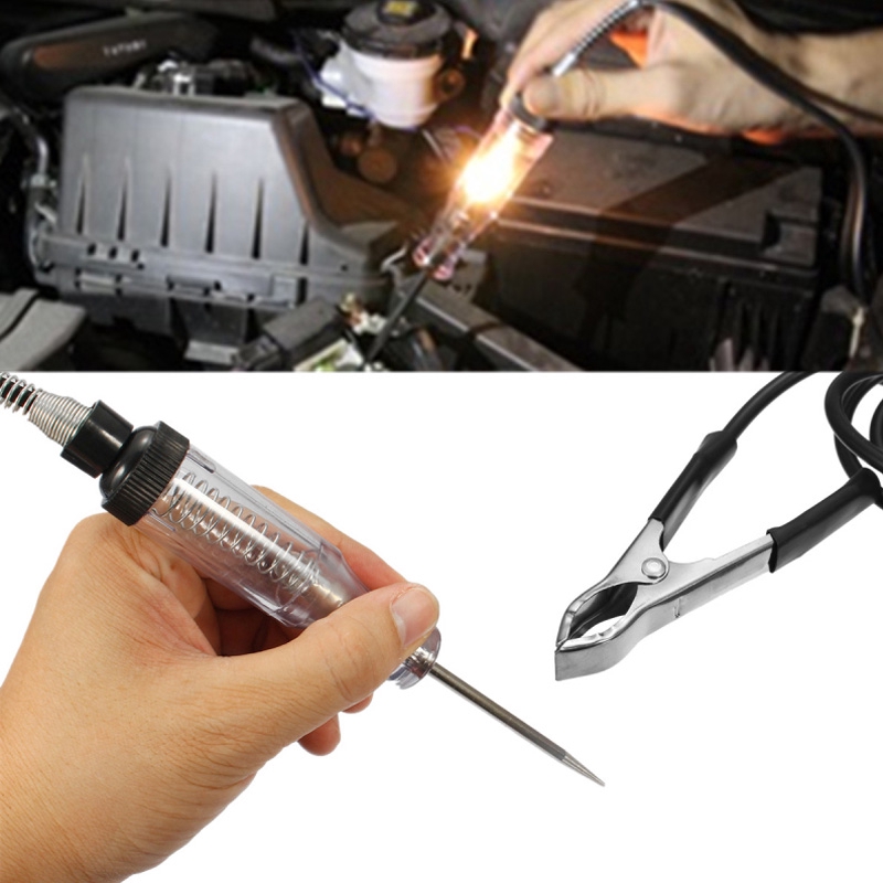 Car Circuit Tester Probe Continuity Fuse Test Light 6v 12v 24v DC Voltage Tester