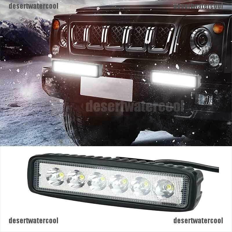 Deid Lampu Sorot Kabut LED 18W 6 Untuk Mobil SUV Truk Offroad 4WD UTE