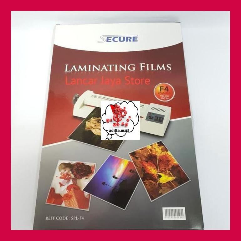 

474S0T5D Plastik Laminating Secure F4 100 Micron Laminating Film Secure F4 Mytpjd80E