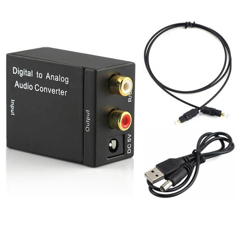 CONVERTER AUDIO DIGITAL TO ANALOG (OPTICAL / COAXIAL TO RCA)