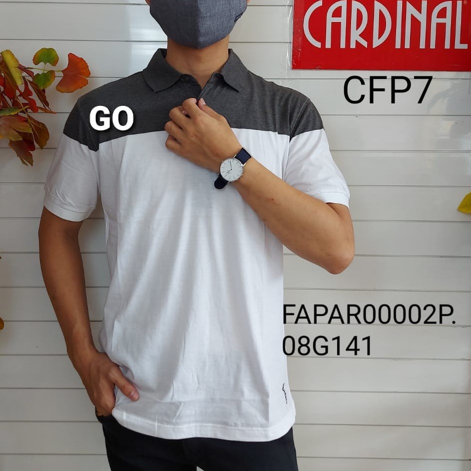 gof CFP CARDINAL FORMAL POLO-TSHIRT Pakaian Pria Atasan Kaos T-shirt Casual Original Lengan Pendek