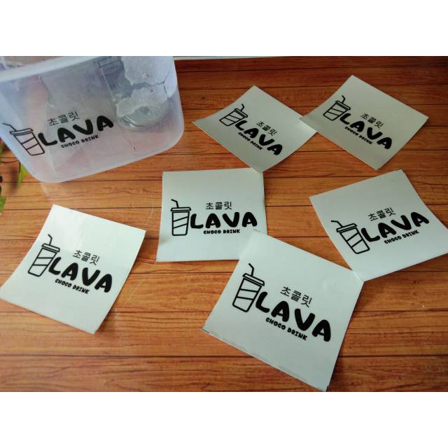 

stiker transparan 4cm 65k 100pcs kotak