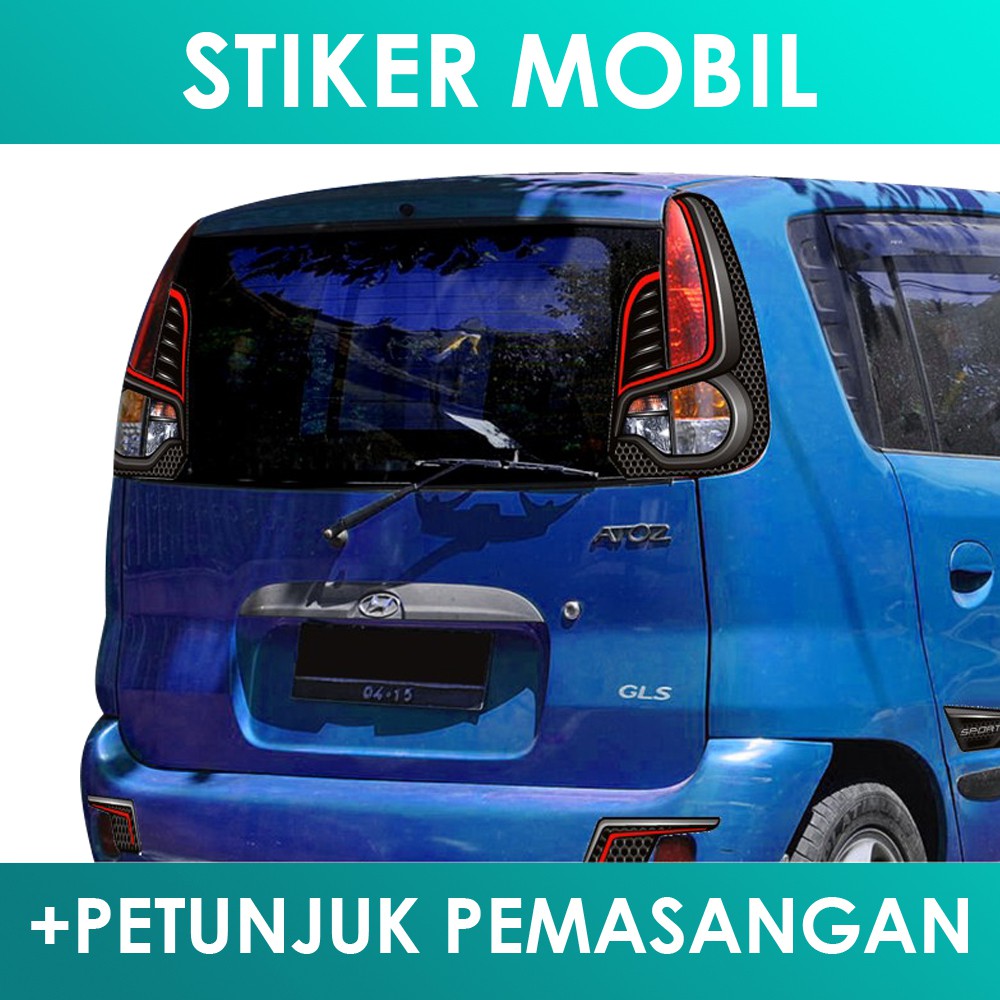 Stiker Mobil Hyundai Atoz New Model Lamp 3D Ok Shopee Indonesia