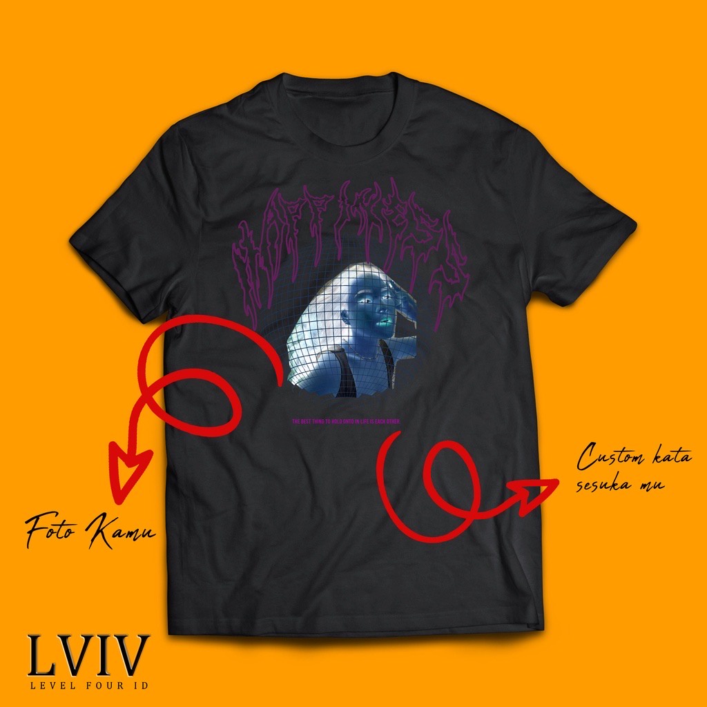 Kaos Cetak Foto Gambar Negative Effect / Negatif Efek Custom Theme 01