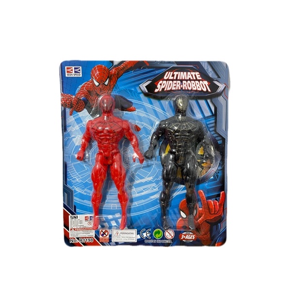 Mainan Robot SpiderMan X Venom Action Figure Marvel Avenger Spiderman 15cm