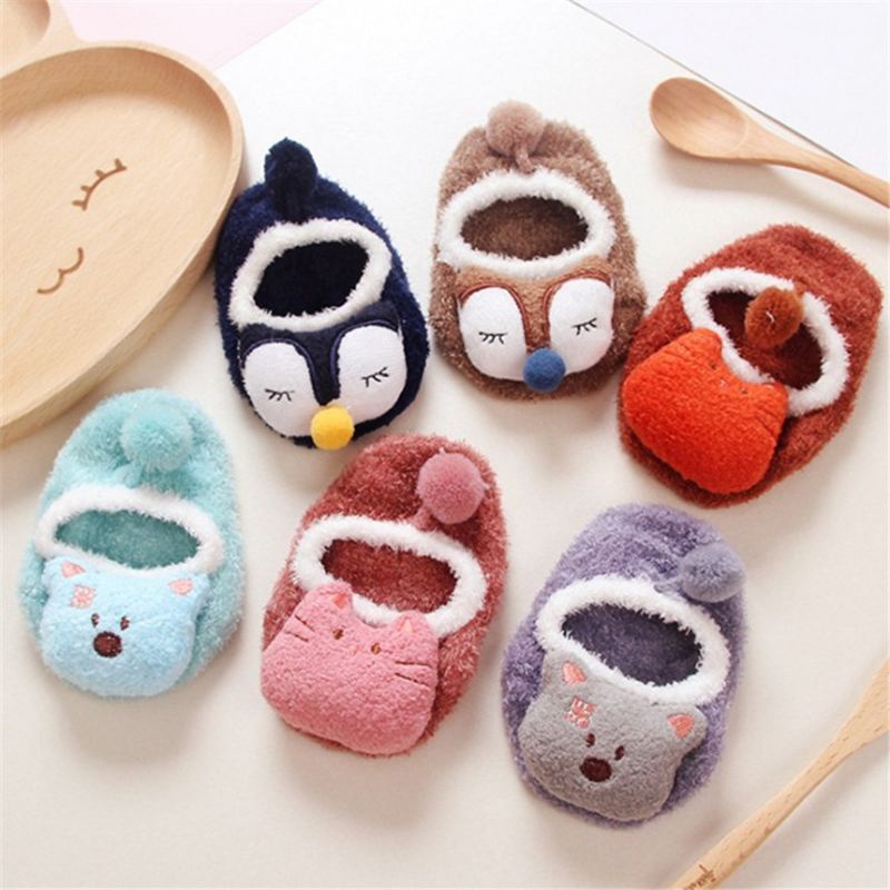 Kaos kaki hangat kaos kaki boneka bulu 3D import korea