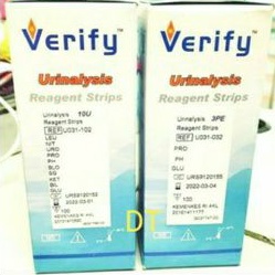 Tes urin merk Verity / urine analysis reagent strip / strip tes urin