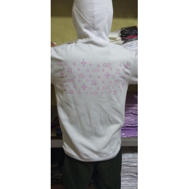 Jaket Zipper BTS SOWOOZOO Konser Sablon Ungu Muda DTF