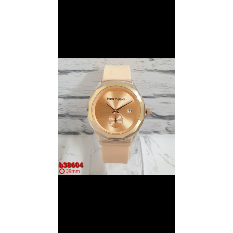 jam tangan wanita Hush Puppies model sport talu rubber detik bawah