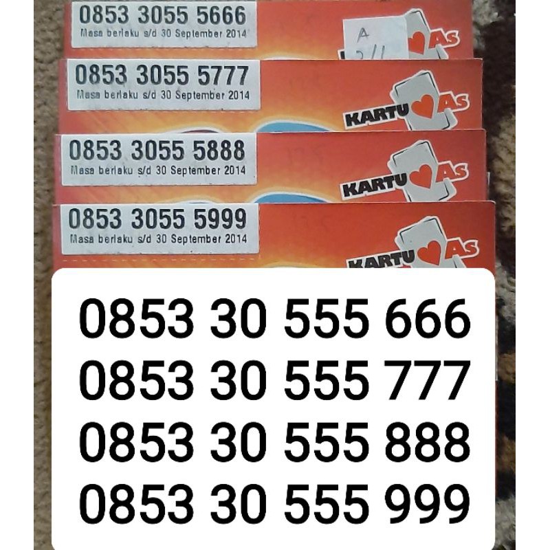 KARTU AS CANTIK DOUBLE TRIPLE 0853 30 555666,555 666,555777, 555 777,555888,555 888, 555999, 555 999
