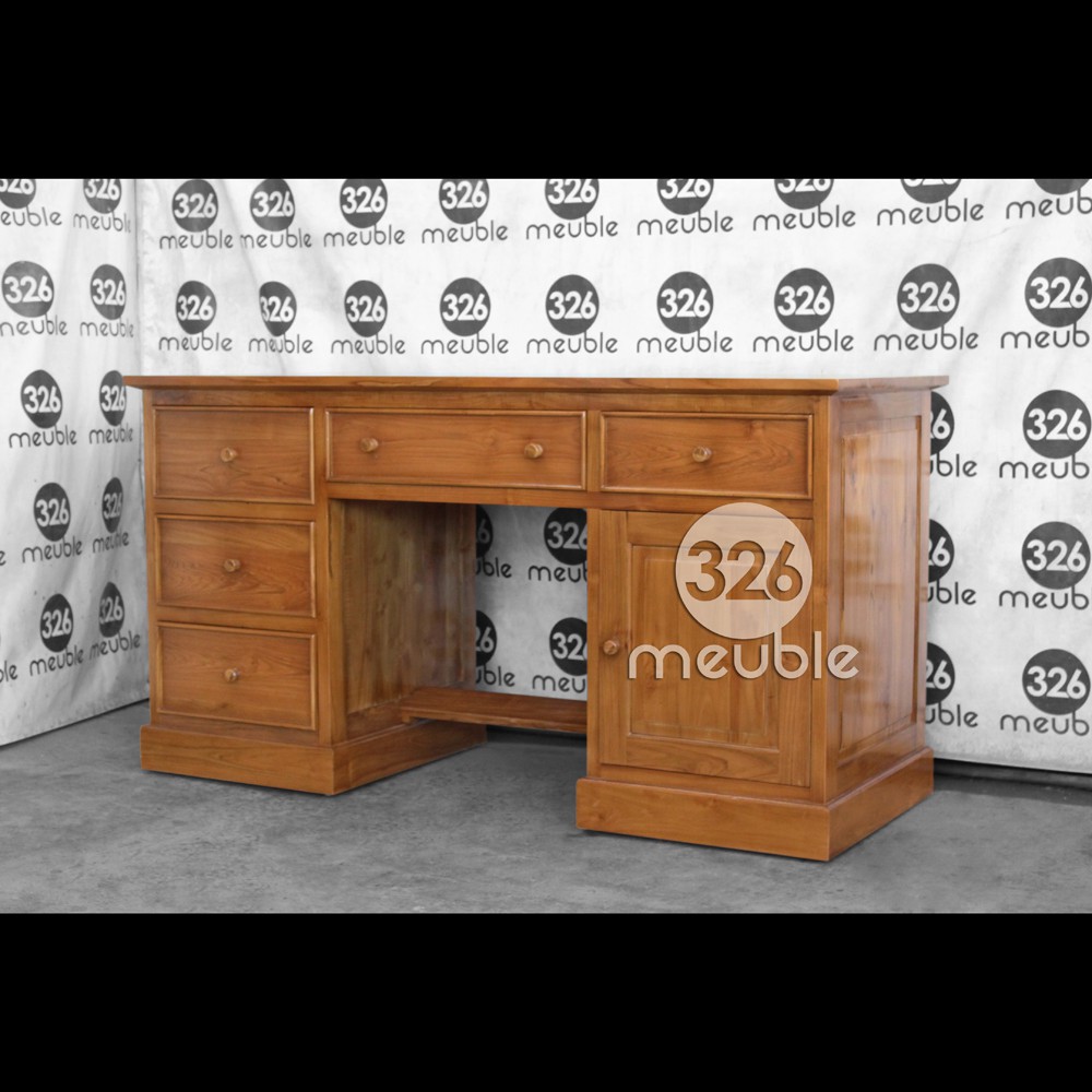 Meja Kantor Jati Mebel Jepara - Meja Belajar Jati - Meja Kerja Jati