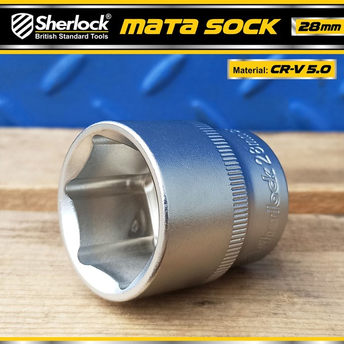 Kunci Shock 28 mm 6 PT / Sherlock Mata Sok/Sock 1/2 inch