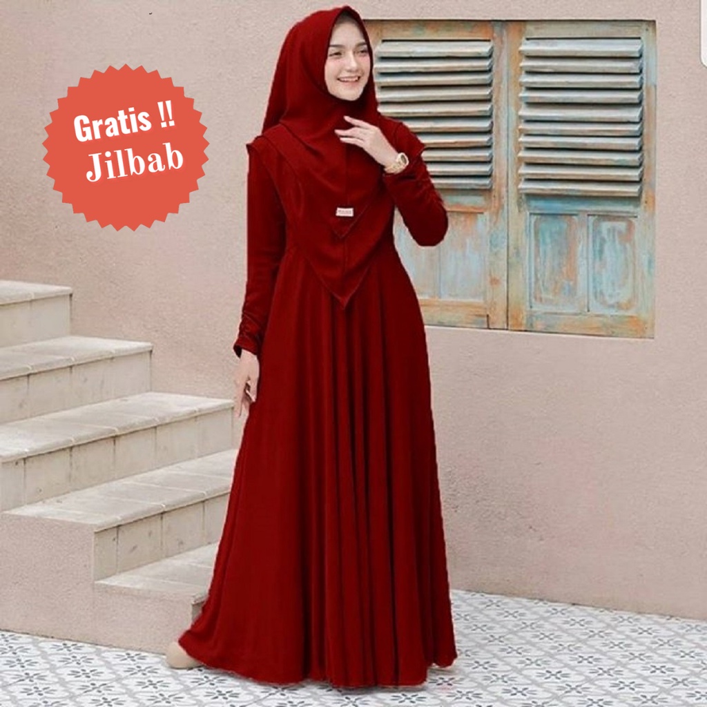GAMIS JUMBO YANG MODIS & STAYLISH - MAYRA SYARI / TRENDI BUSANA MUSLIM WANITA TERBARU / FREE HIJAB