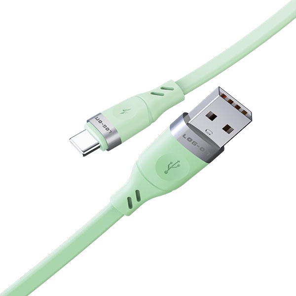 KABEL DATA LOG ON LO-CB61 2.4A 1Meter QUICKLY CHARGE Fast Charging QC 3.0A Micro Type c Lighting