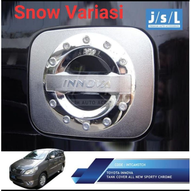 Kijang Innova tutup tangki mobil tank cover Sporty chrome JSL
