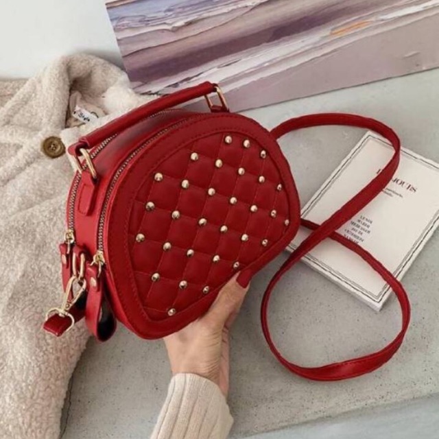 New Hand Bag Top Handle Sling Bag 2020 CRANBERRIES - NANO NANO FULL STOOD / Tas Selempang Cover Stud